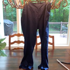 2x womens purple label yoga scrub pants. 2 pair identical